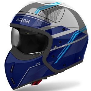 Κράνος μοτοσικλέτας Airoh J110 Slim γυαλιστερό μπλε