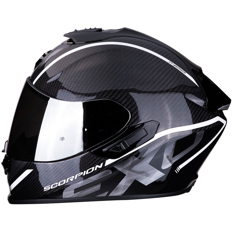 Integrální přilba Scorpion EXO-1400 Carbon Air Grand černo-bílá výprodej