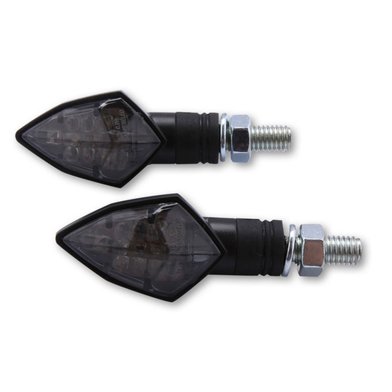 Φλας μοτοσικλέτας Highsider Smart Rock LED μαύρο