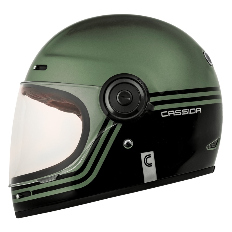 Κράνος μοτοσικλέτας Cassida Fibre Super Hooligan full face μαύρο-πράσινο σε  - II. ποιότητα