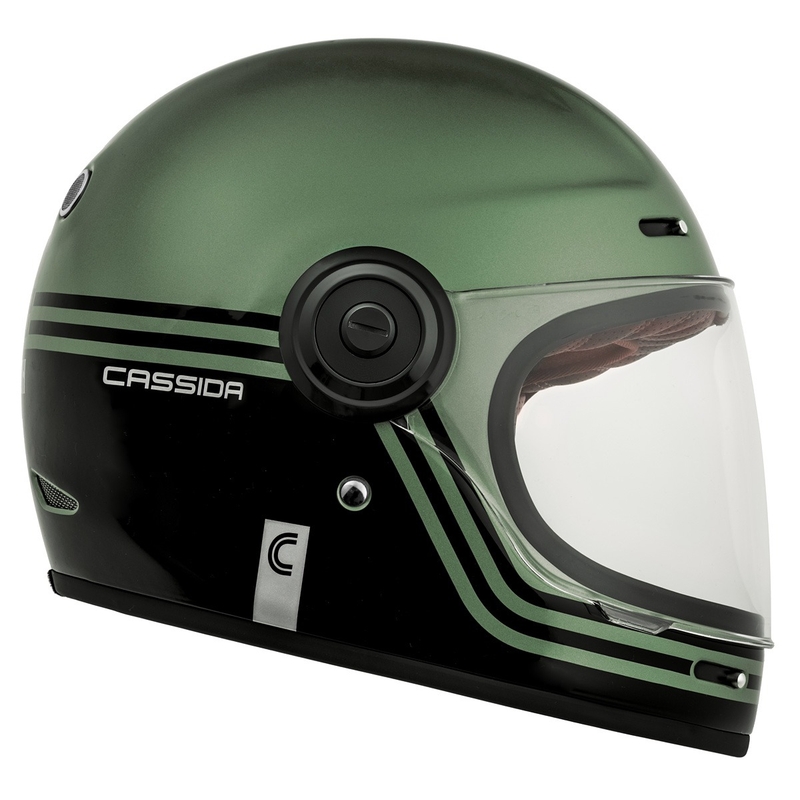Κράνος μοτοσικλέτας Cassida Fibre Super Hooligan full face μαύρο-πράσινο σε  - II. ποιότητα