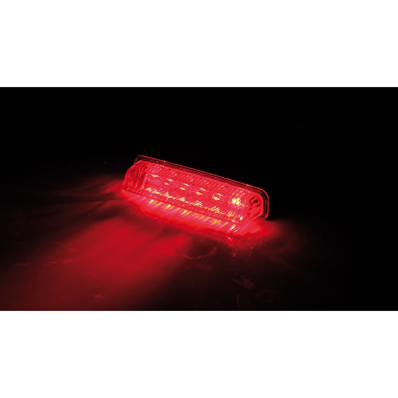 Πίσω φως μοτοσικλέτας Highsider Smart Mini LED μαύρο-διαφανές