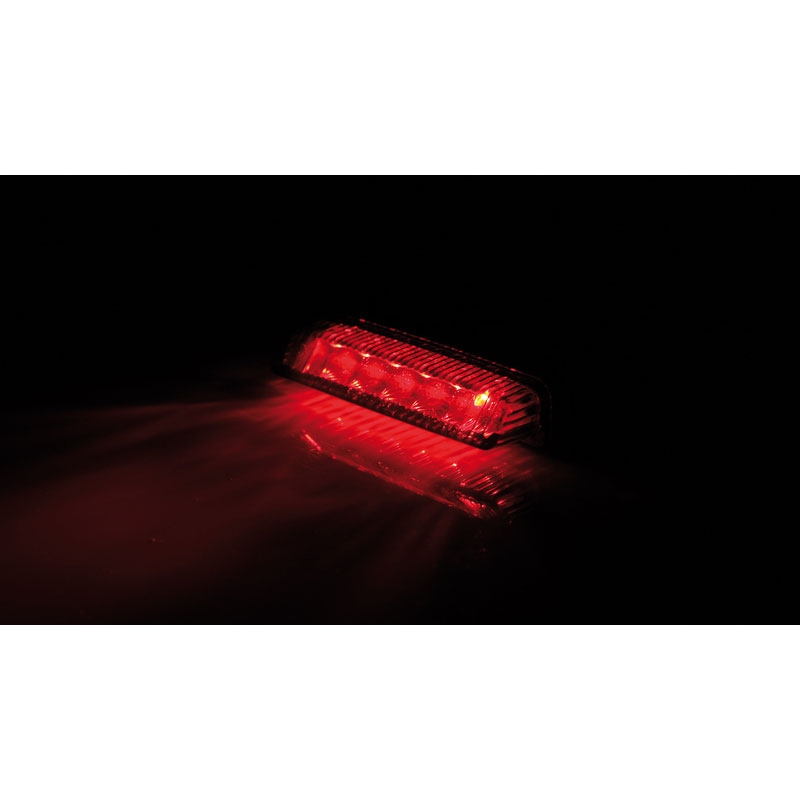 Πίσω φως μοτοσικλέτας Highsider Smart Mini LED, μαύρο-φιμέ