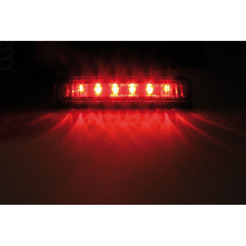 Πίσω φως μοτοσικλέτας Highsider Smart Mini LED, μαύρο-φιμέ