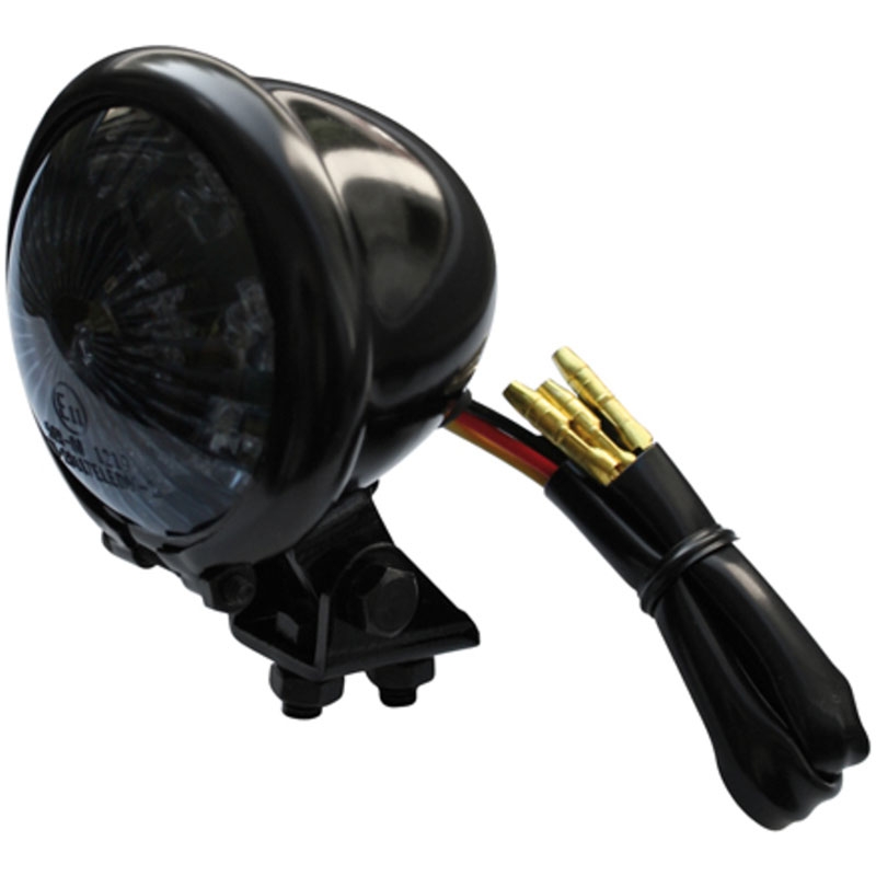 Πίσω φως μοτοσικλέτας Highsider Smart Bates Style LED μαύρο-φιμέ