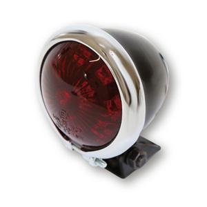 Πίσω φως μοτοσικλέτας Highsider Smart Bates Style LED μαύρο-χρωμιωμένο