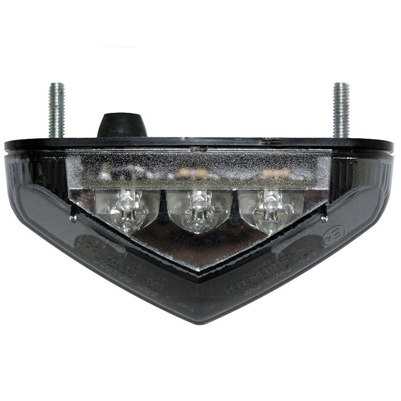 Πίσω φως μοτοσικλέτας Highsider Smart LED μαύρο-διαφανές