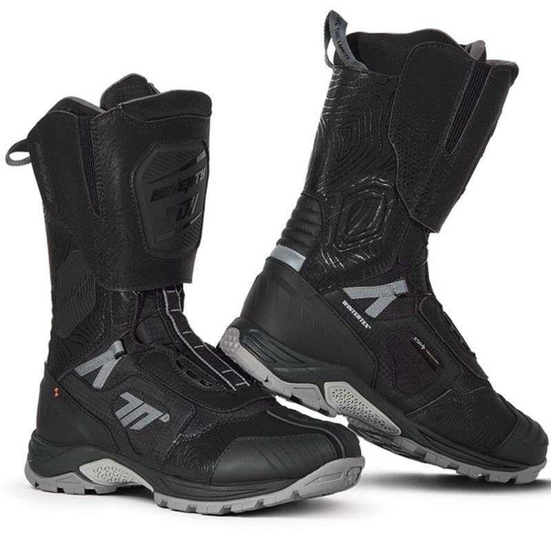 Μπότες μοτοσικλέτας SEVENTY DEGREES SD-BA6 Stelvio High μαύρο-γκρι