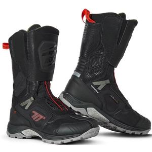 Μπότες μοτοσικλέτας SEVENTY DEGREES SD-BA6 Stelvio High μαύρο-κόκκινο-πράσινο