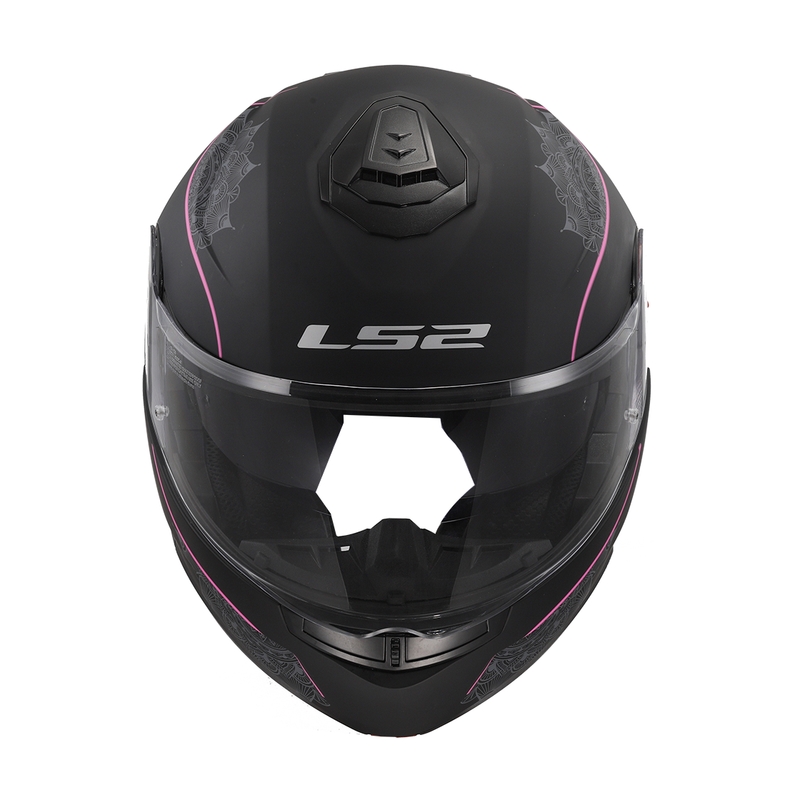Κράνος LS2 FF908 Strobe II Lux μαύρο-ροζ