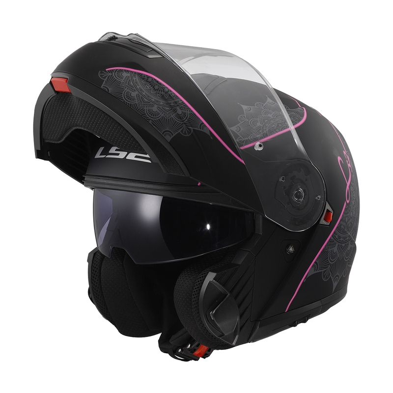Κράνος LS2 FF908 Strobe II Lux μαύρο-ροζ
