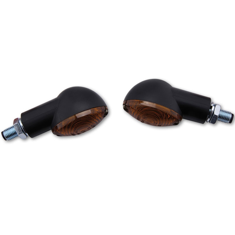 Φλας μοτοσικλέτας Highsider Smart Cateye Mini μαύρου καπνού