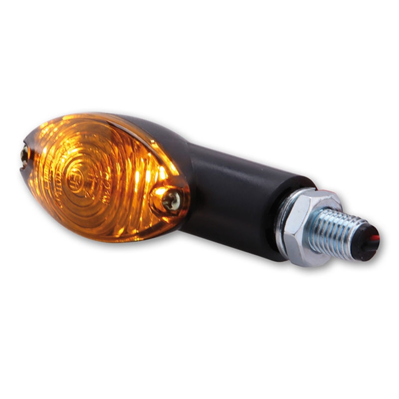 Φλας μοτοσικλέτας Highsider Smart Cateye Mini μαύρου καπνού