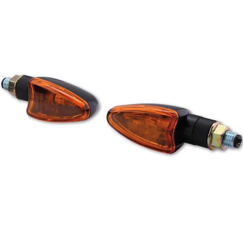 Φλας μοτοσικλέτας Highsider Smart Arrow Mini μαύρο-πορτοκαλί