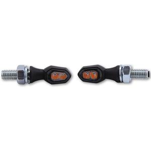 Φλας μοτοσικλέτας Highsider Smart Crumb LED μαύρου καπνού