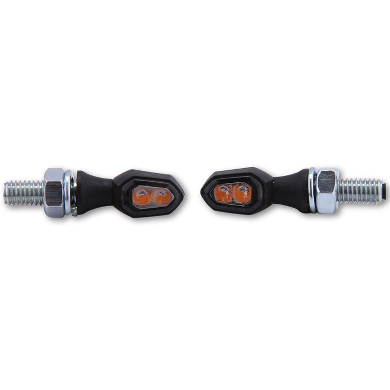 Φλας μοτοσικλέτας Highsider Smart Crumb LED μαύρου καπνού