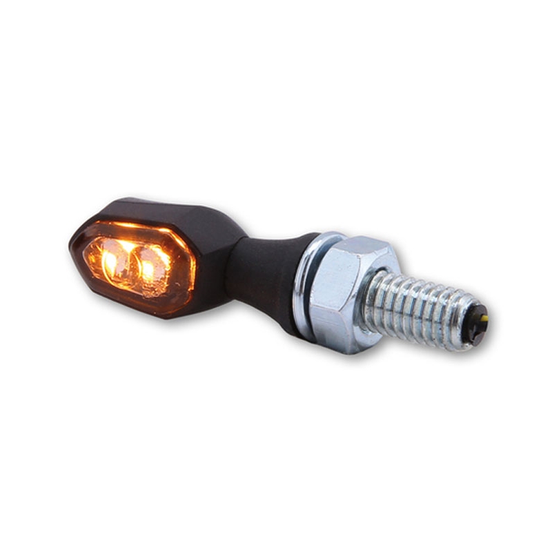 Φλας μοτοσικλέτας Highsider Smart Crumb LED μαύρου καπνού
