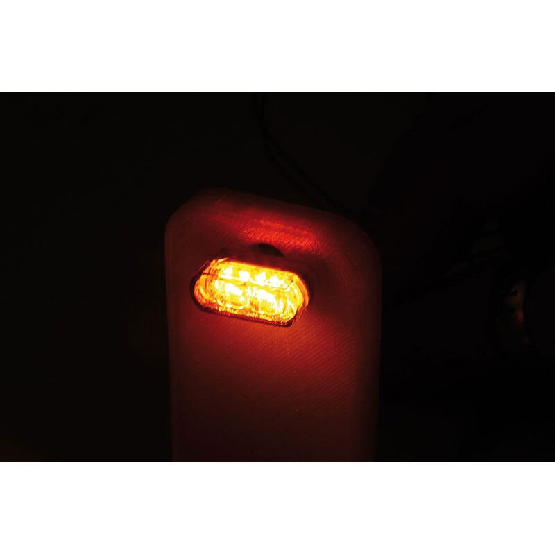 Φλας μοτοσικλέτας Highsider Smart Module 1 Pro LED 3 σε 1 γκρι φιμέ