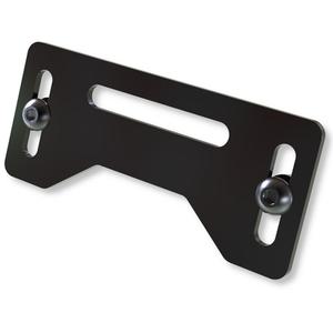 Βάση φωτισμού πινακίδας κυκλοφορίας Highsider Pro Plate μαύρη