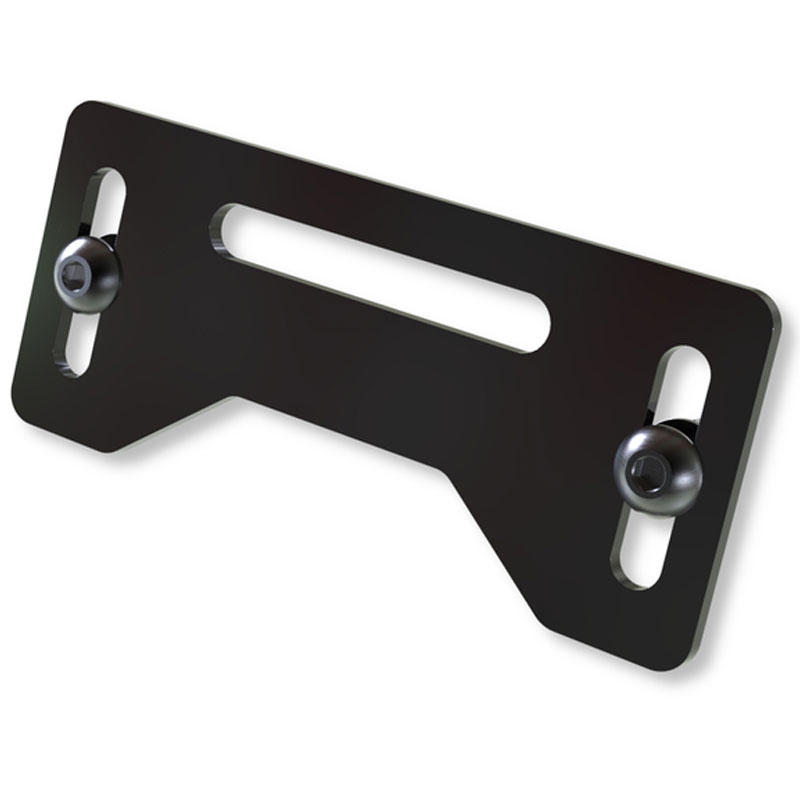 Βάση φωτισμού πινακίδας κυκλοφορίας Highsider Pro Plate μαύρη