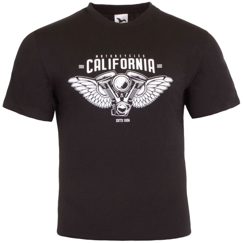 T-shirt RSA Motorcycles California μαύρο