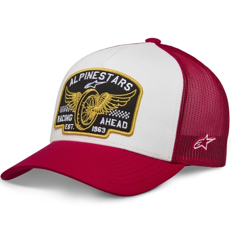 Alpinestars Heritage Patcher καπέλο κόκκινο και λευκό