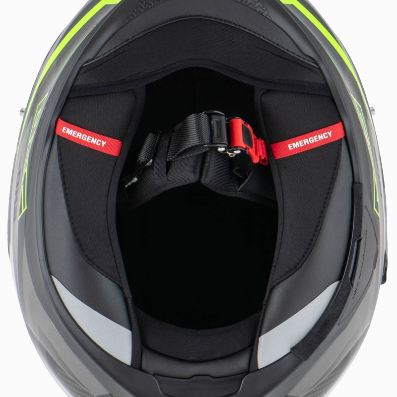 Κράνος μοτοσικλέτας Scorpion EXO-520 EVO AIR TERRA full-face μαύρο-ασημί-φλουορ κίτρινο προσφορά