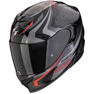 Ακέραιο κράνος μοτοσικλέτας Scorpion EXO-520 EVO AIR TERRA μαύρο-ασημί-κόκκινο