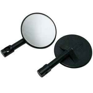 Καθρέφτης οπισθοπορείας Highsider Smart Bar End, στρογγυλός μαύρος