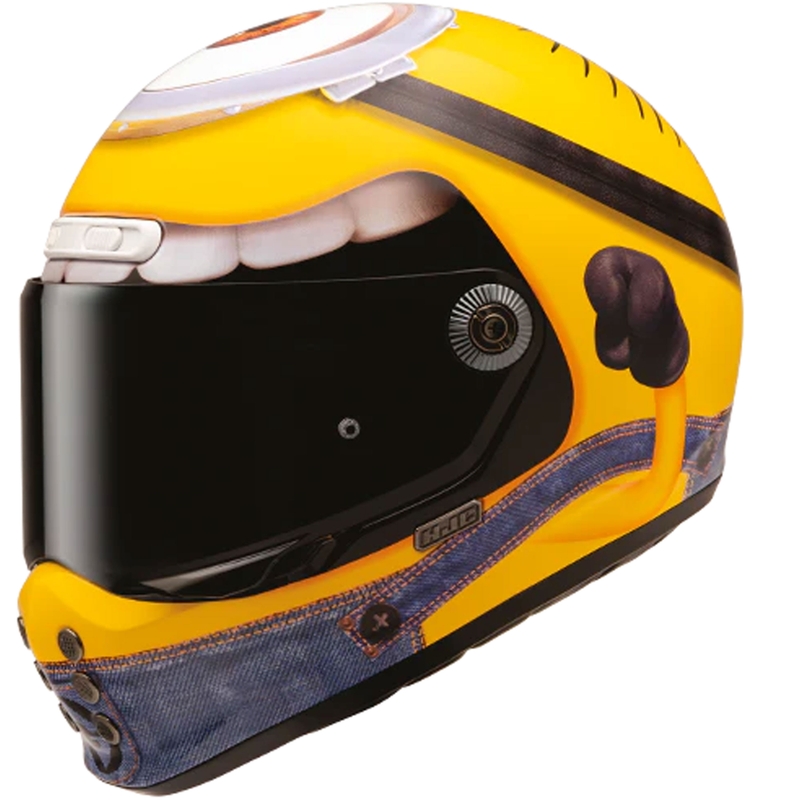 Κράνος μοτοσικλέτας HJC V10 Stuart Minions MC3 Full Face Κίτρινο-Μπλε