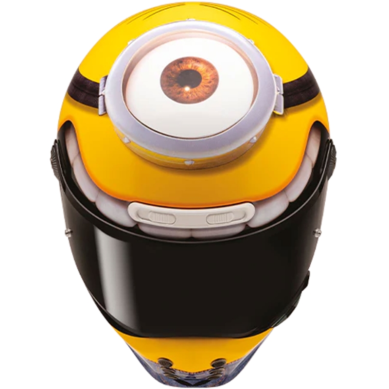 Κράνος μοτοσικλέτας HJC V10 Stuart Minions MC3 Full Face Κίτρινο-Μπλε