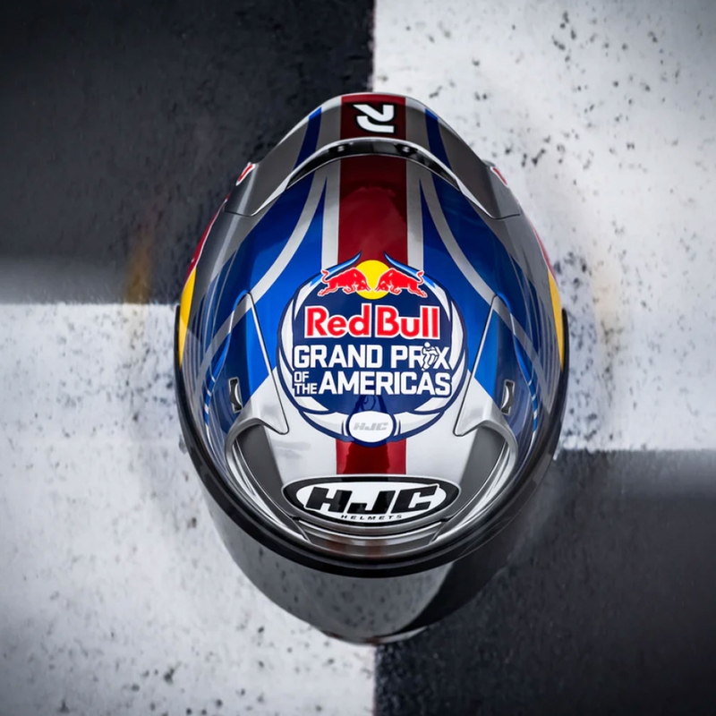 Κράνος μοτοσικλέτας full-face HJC RPHA 12 Red Bull Austin GP II MC21 μπλε-γκρι