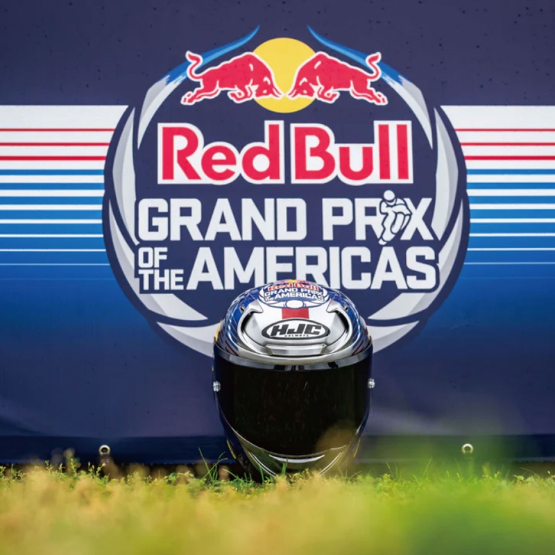 Κράνος μοτοσικλέτας full-face HJC RPHA 12 Red Bull Austin GP II MC21 μπλε-γκρι