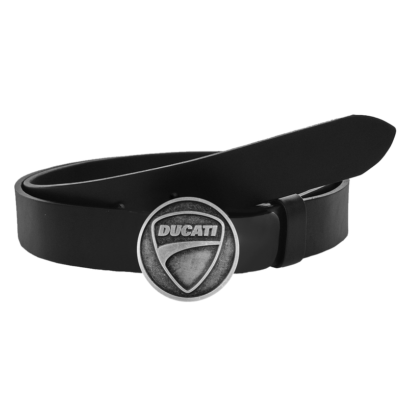 Δερμάτινη ζώνη moto με αγκράφα Ducati