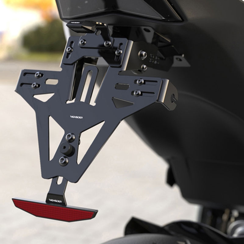 Βάση πινακίδας κυκλοφορίας με φωτισμό Highsider Akron RS PRO Ducati 2 μαύρο