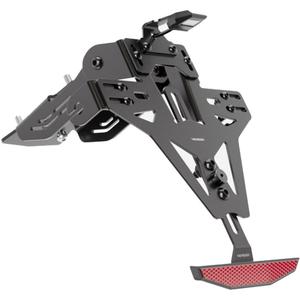 Βάση πινακίδας κυκλοφορίας με φωτισμό Highsider License Akron RS PRO KTM 790 DUKE ABS και 890 DUKE R μαύρη