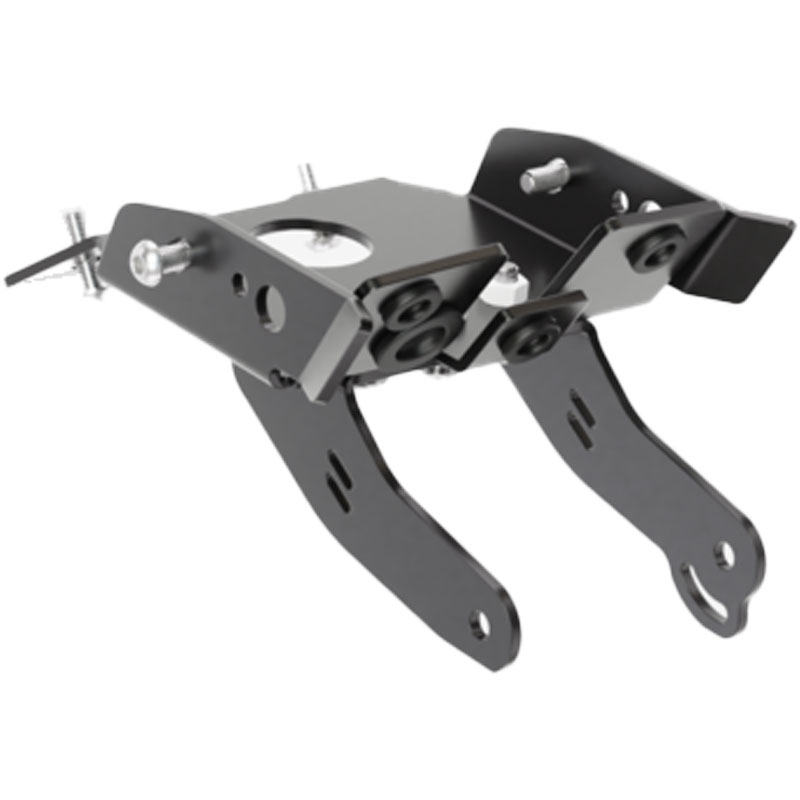 Βάση πινακίδας κυκλοφορίας με φωτισμό Highsider License Akron RS PRO KTM 690 SMC R μαύρη