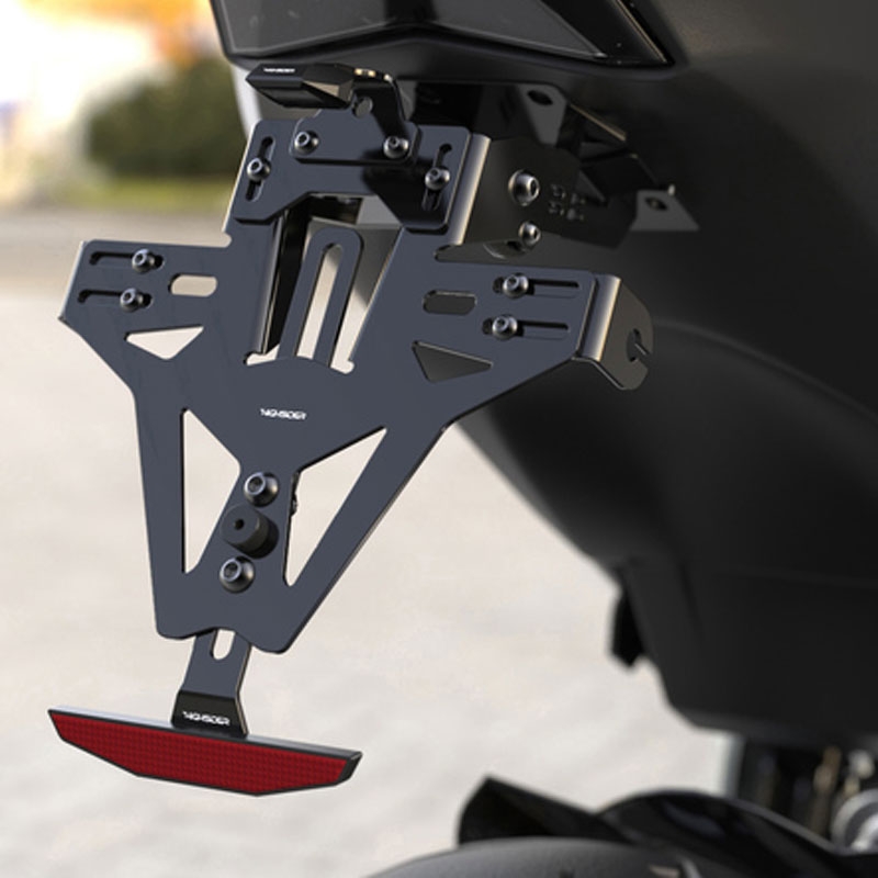 Βάση πινακίδας κυκλοφορίας με φωτισμό Highsider Akron RS PRO Triumph SPEED TRIPLE 1050 μαύρη