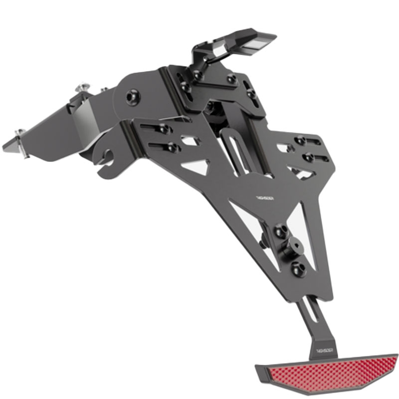 Βάση πινακίδας κυκλοφορίας με φωτισμό Highsider Akron RS PRO Honda CB 500 μαύρη