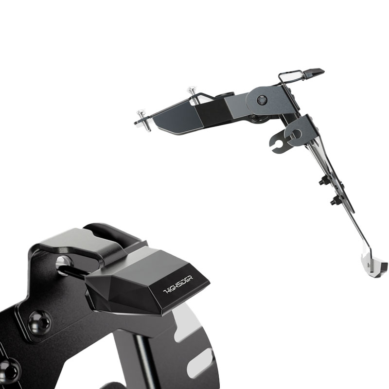 Βάση πινακίδας κυκλοφορίας με φωτισμό Highsider Akron RS PRO Honda CB 500 μαύρη