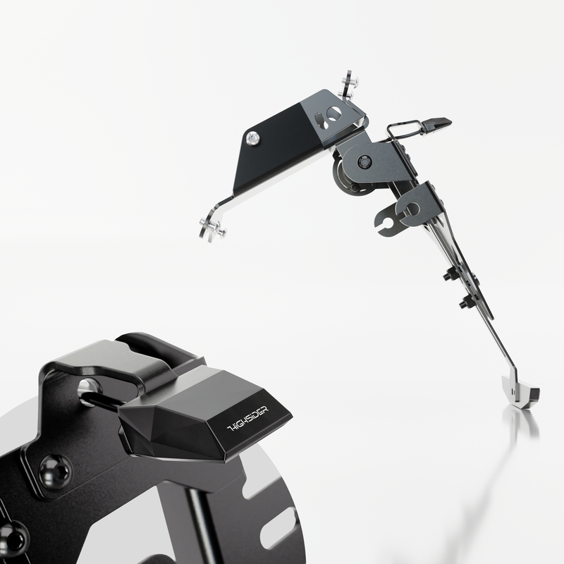 Βάση πινακίδας κυκλοφορίας με φωτισμό Highsider Akron RS PRO HUSQVARNA 701 μαύρη