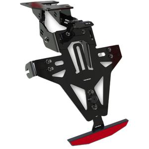 Βάση πινακίδας κυκλοφορίας με φωτισμό Highsider Akron RS PRO Kawasaki ER-6 μαύρη