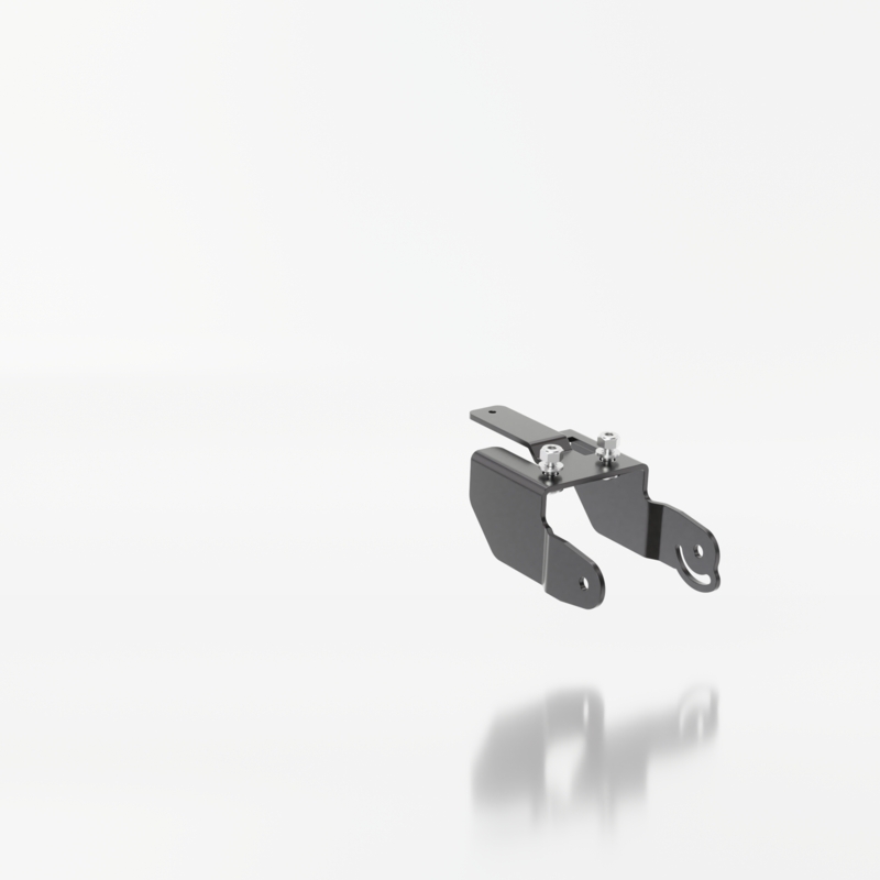 Βάση πινακίδας κυκλοφορίας με φωτισμό Highsider Akron RS PRO Kawasaki ER-6 F,N μαύρη