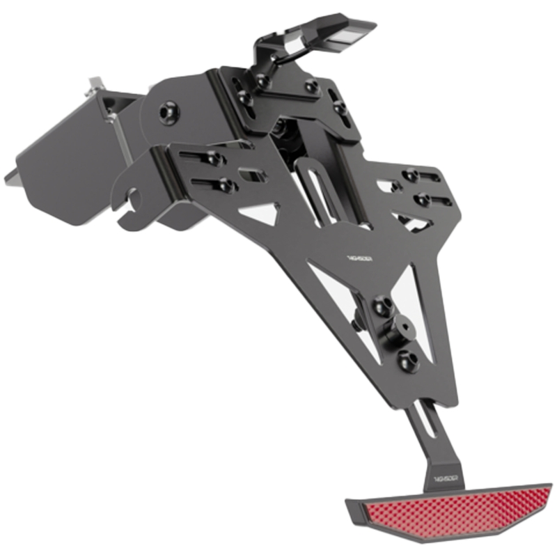 Βάση πινακίδας κυκλοφορίας με φωτισμό Highsider Akron RS PRO Kawasaki ER-6 F,N μαύρη