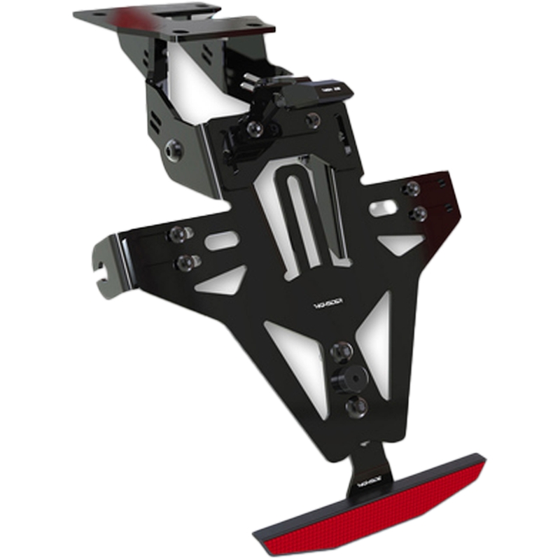 Βάση πινακίδας κυκλοφορίας με φωτισμό Highsider Akron RS PRO Kawasaki Z 1000 μαύρη