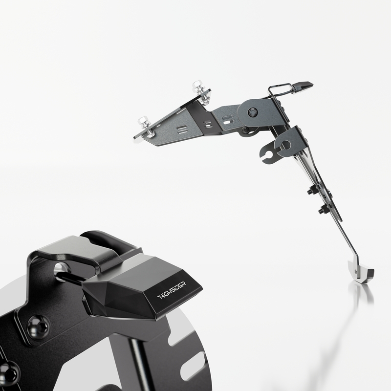 Βάση πινακίδας κυκλοφορίας με φωτισμό Highsider Akron RS PRO Kawasaki Z 900, Z H2 μαύρη