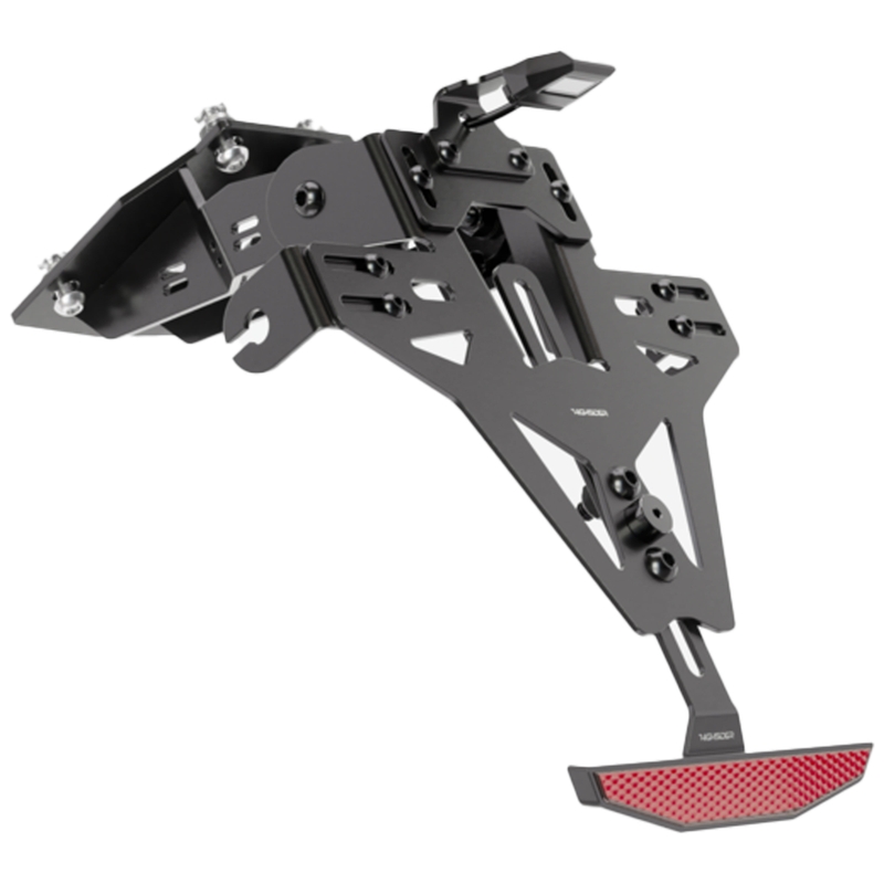 Βάση πινακίδας κυκλοφορίας με φως Highsider Akron RS PRO Kawasaki Ninja και Z Black