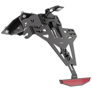 Βάση πινακίδας κυκλοφορίας με φωτισμό Highsider Akron RS PRO Kawasaki Ninja 125, Z 125 μαύρη