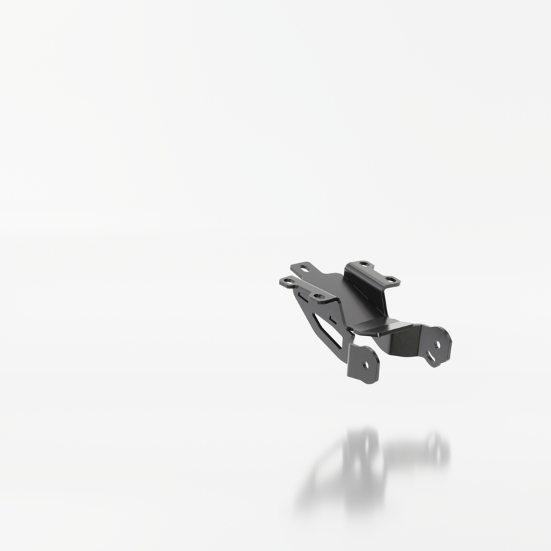 Βάση πινακίδας κυκλοφορίας με φωτισμό Highsider Akron RS PRO Yamaha MT-07 μαύρη