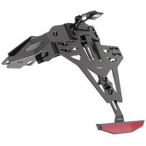Βάση πινακίδας κυκλοφορίας με φωτισμό Highsider Akron RS PRO Yamaha MT-125 μαύρη